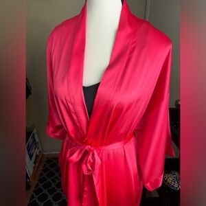 Victoria’s Secret Rose Pink Satin Robe